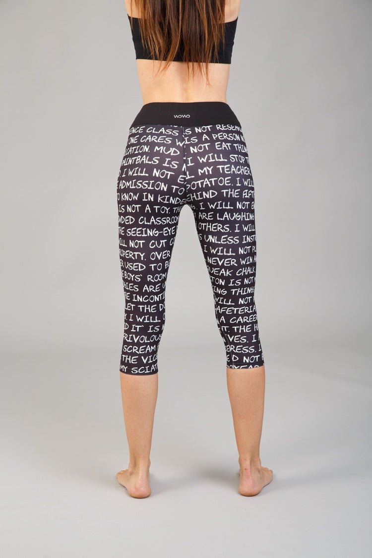 Női capri leggings, tejselyem – 334