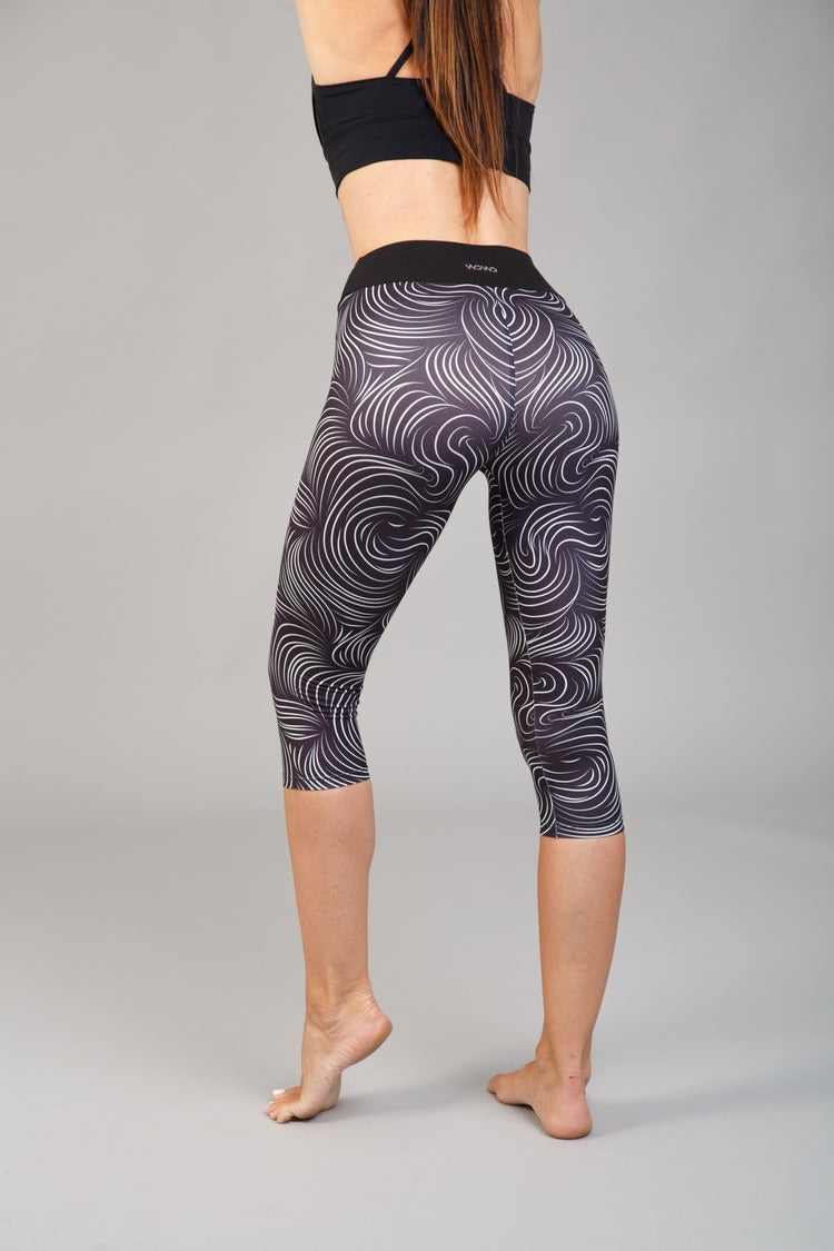 Női capri leggings, tejselyem – 344