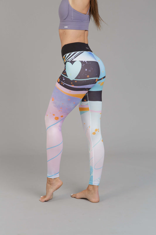 Hosszú női leggings, tejselyem – 161