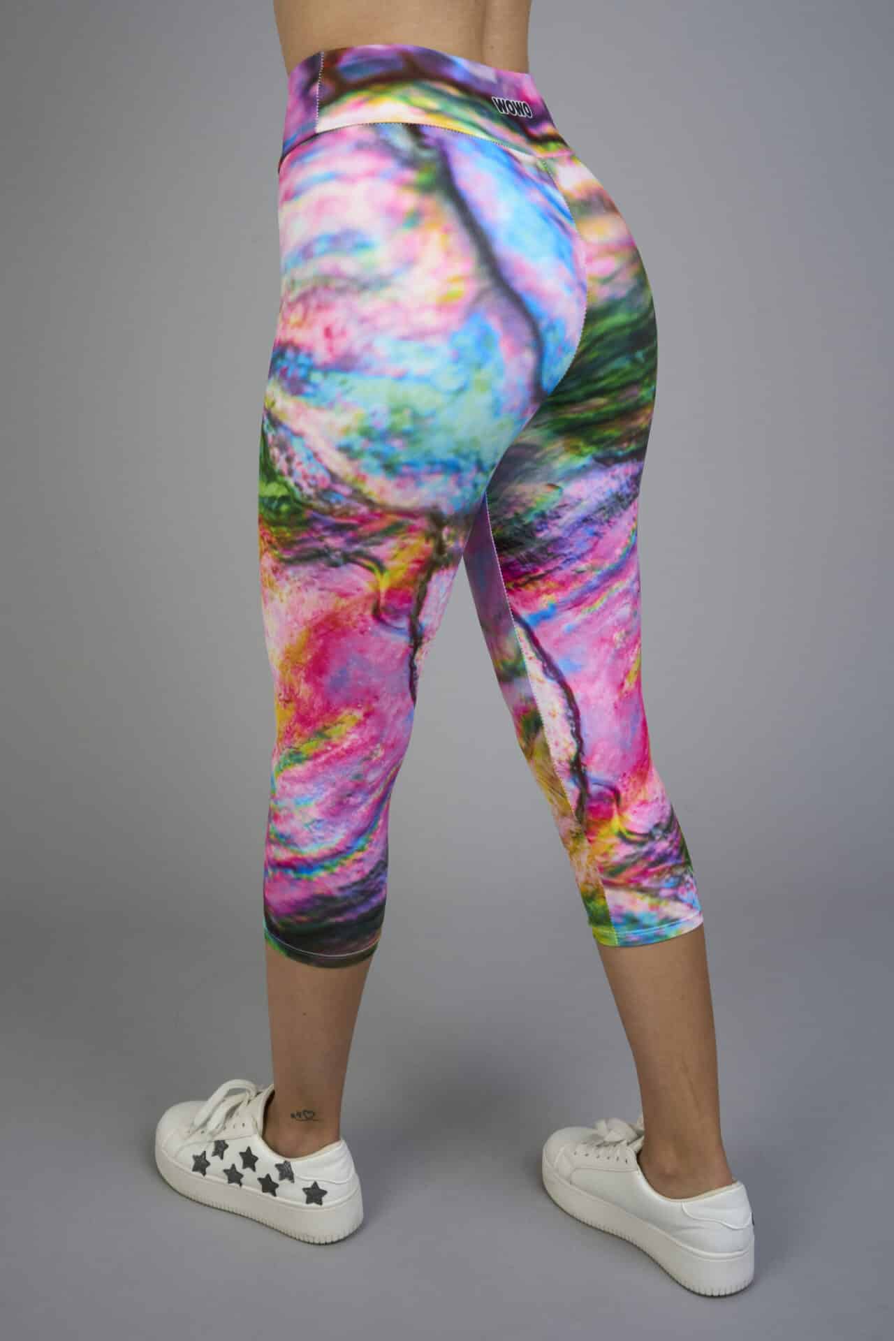 Női capri leggings, tejselyem – 307