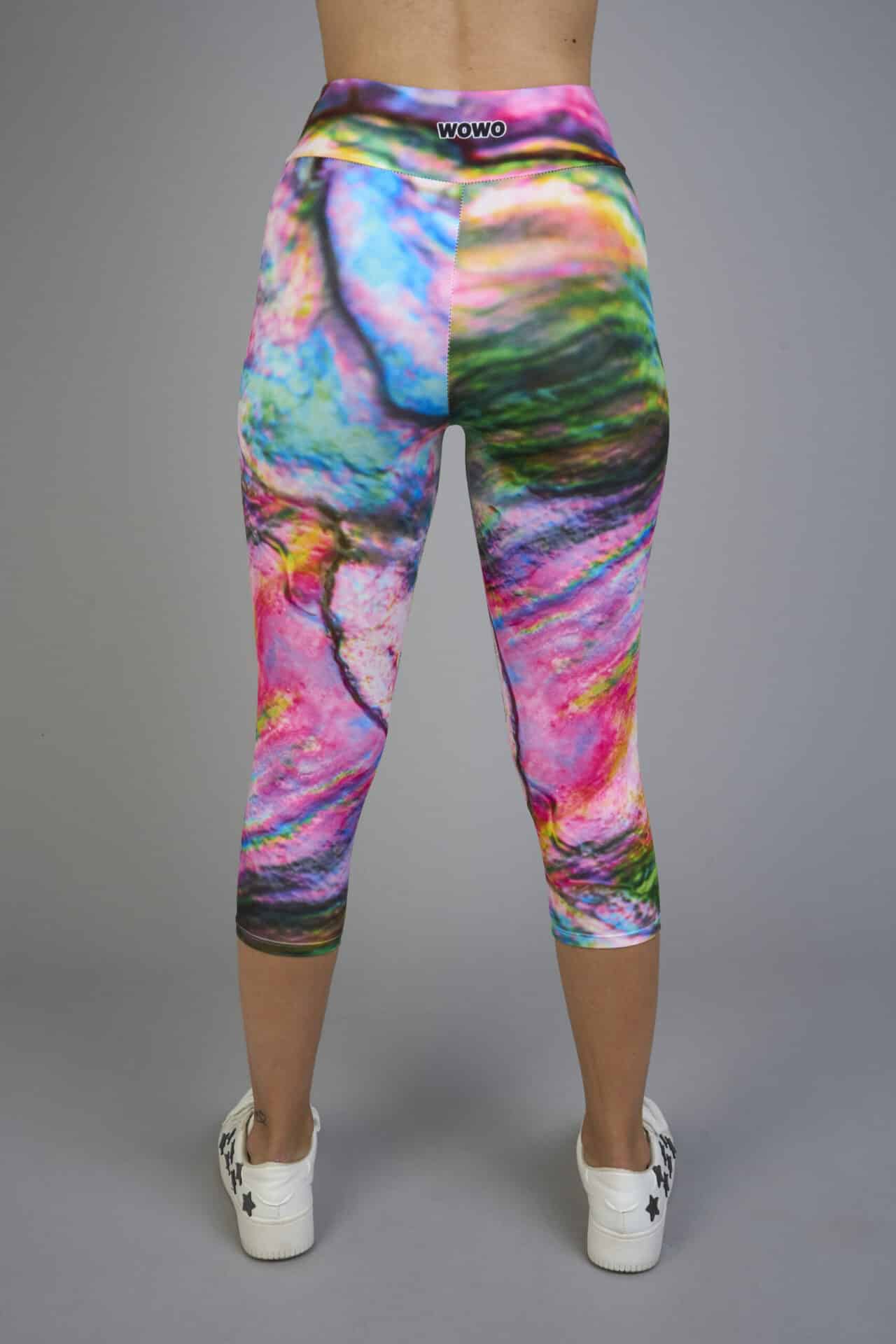 Női capri leggings, tejselyem – 307