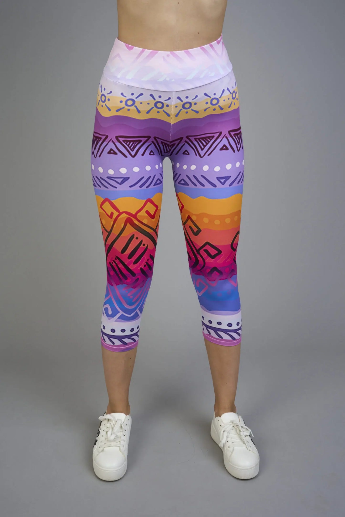 Női capri leggings, tejselyem – 308