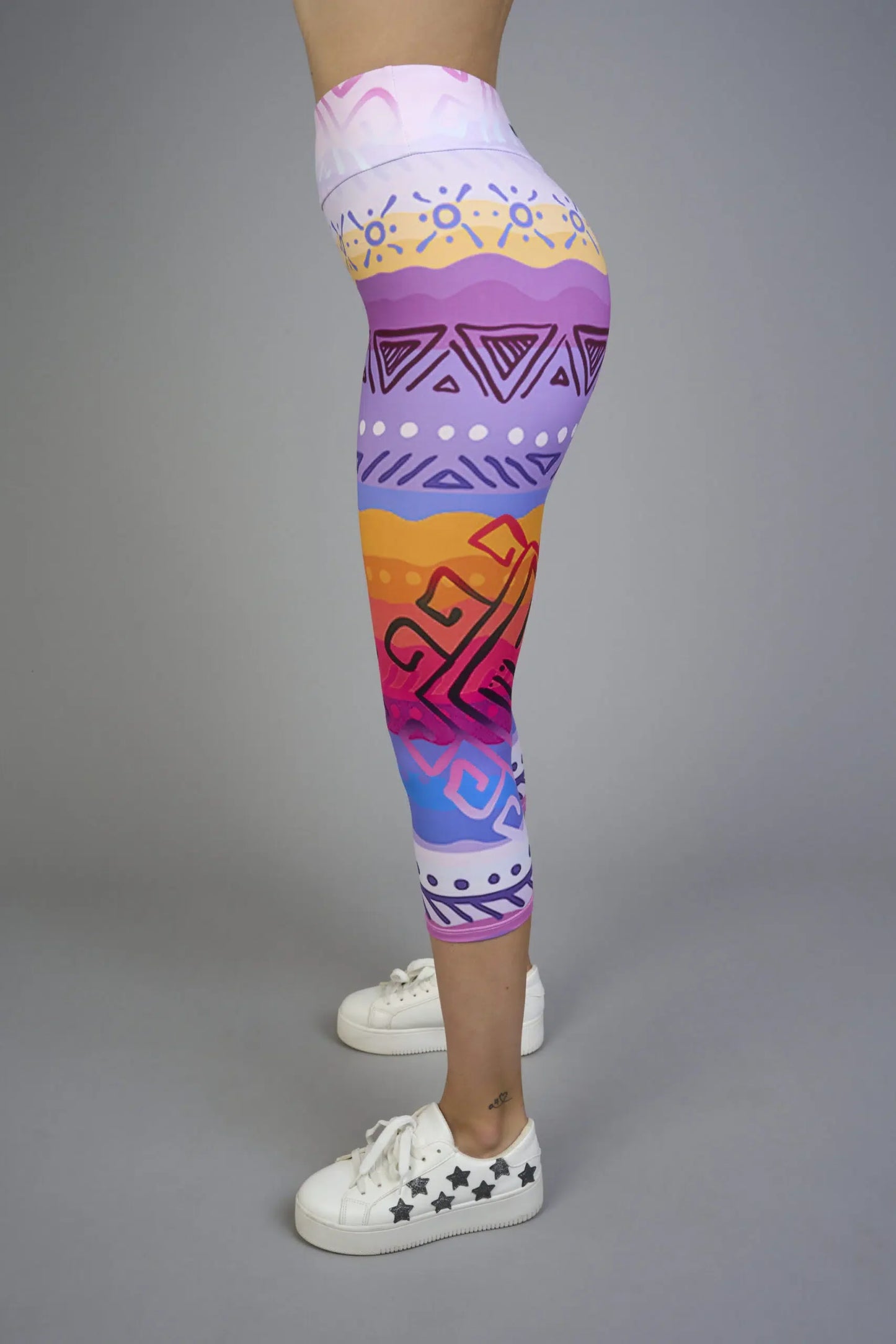 Női capri leggings, tejselyem – 308