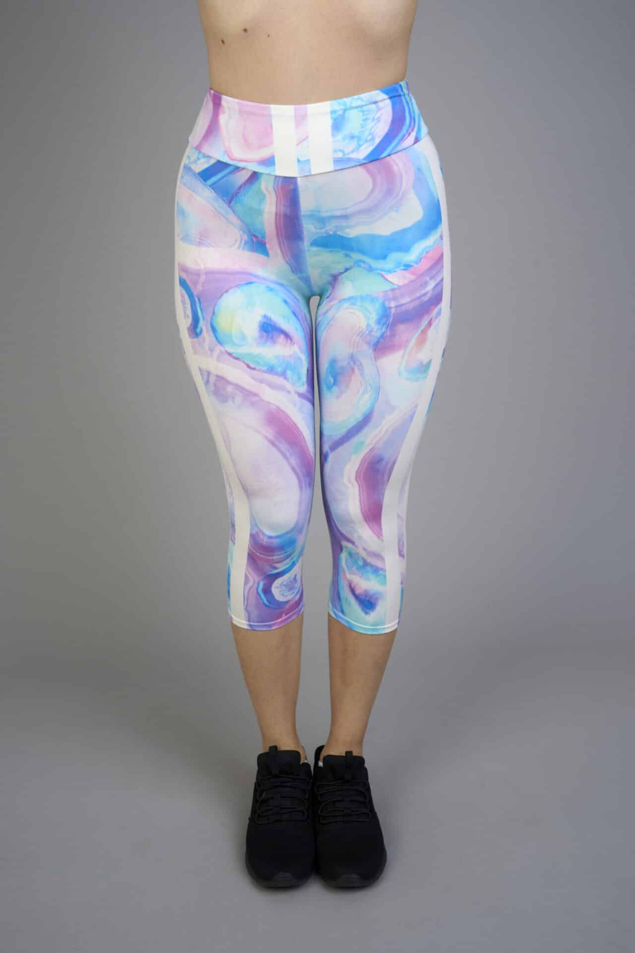 Női capri leggings, tejselyem – 310