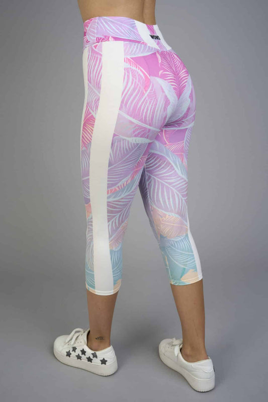 Női capri leggings, tejselyem – 313