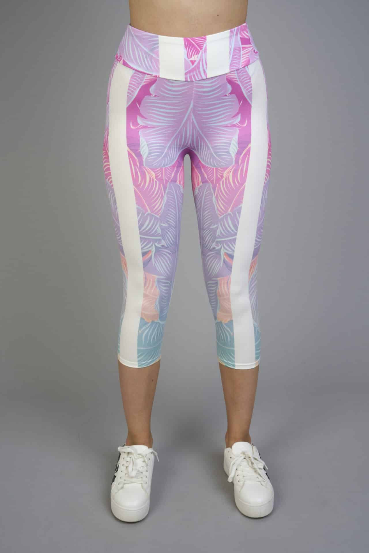 Női capri leggings, tejselyem – 313