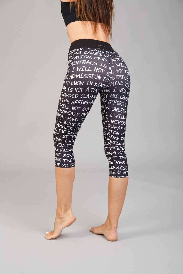 Női capri leggings, tejselyem – 334