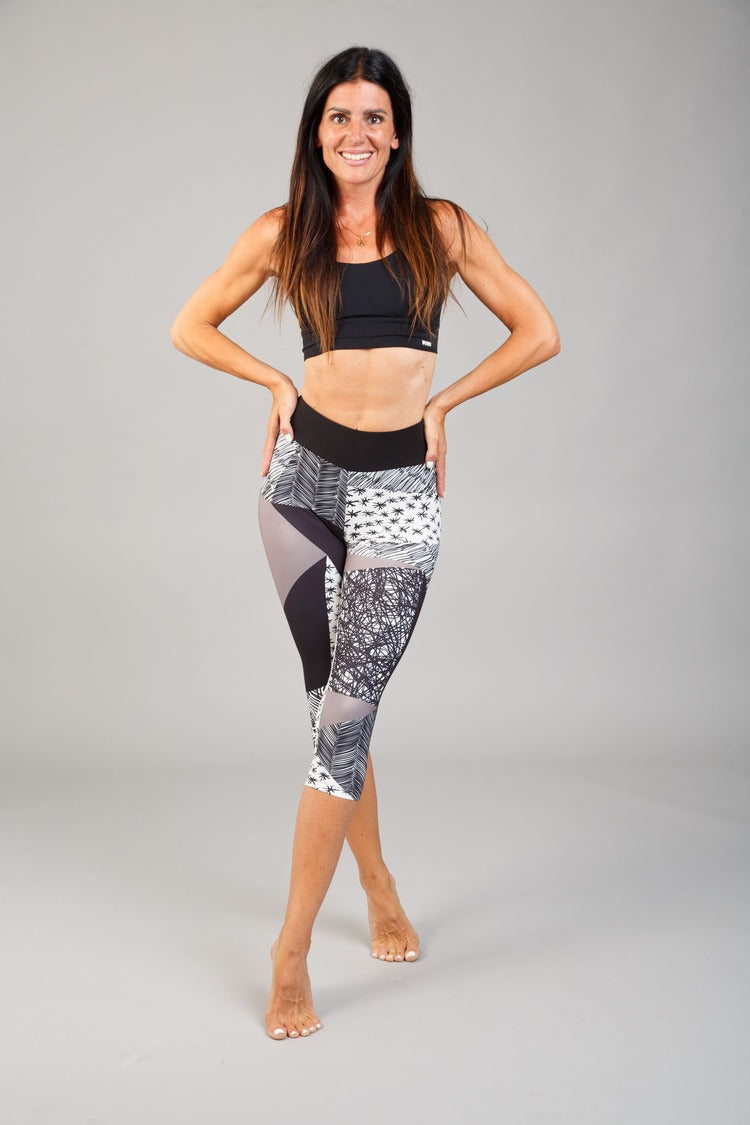 Női capri leggings, tejselyem – 337