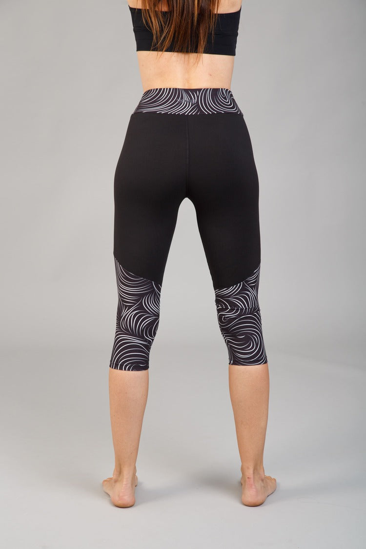 Női capri leggings, tejselyem – 341