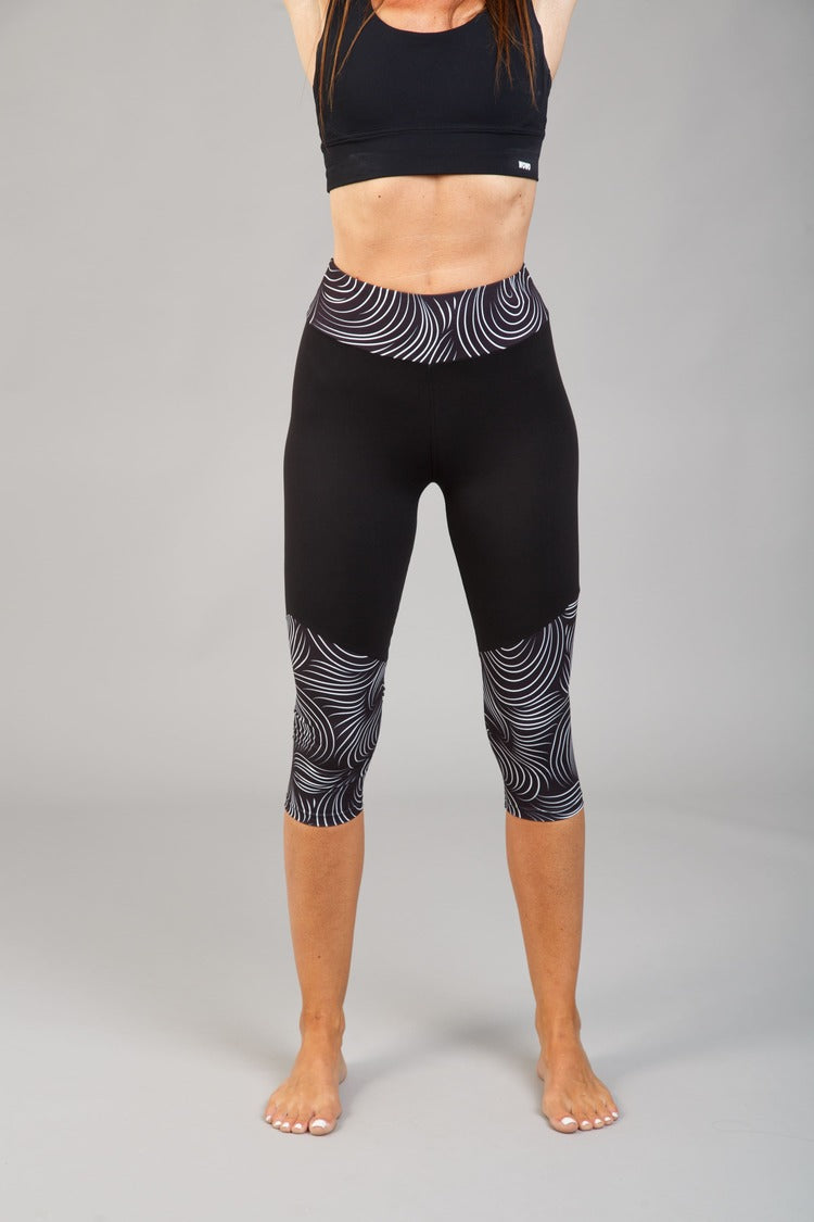 Női capri leggings, tejselyem – 341