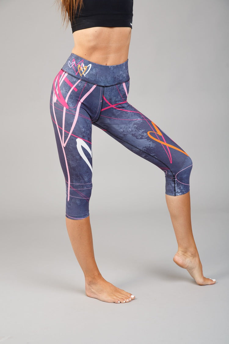 Női capri leggings, tejselyem – 342