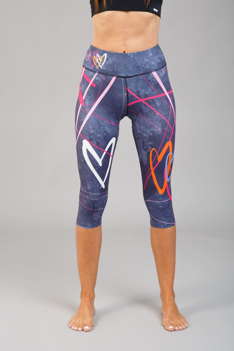 Női capri leggings, tejselyem – 342