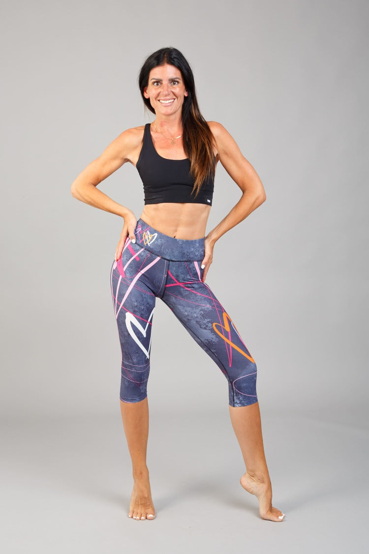 Női capri leggings, tejselyem – 342