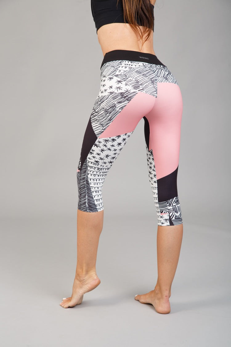 Női capri leggings, tejselyem – 343