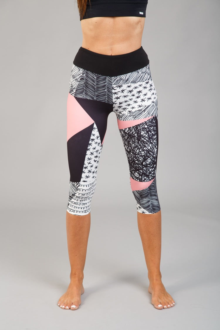 Női capri leggings, tejselyem – 343