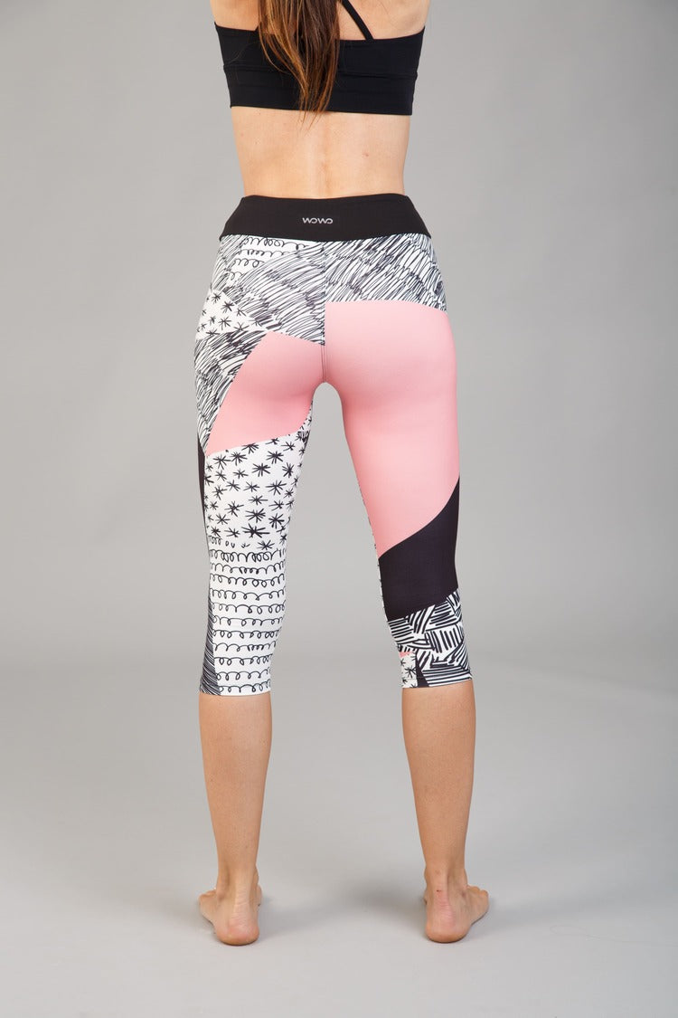 Női capri leggings, tejselyem – 343