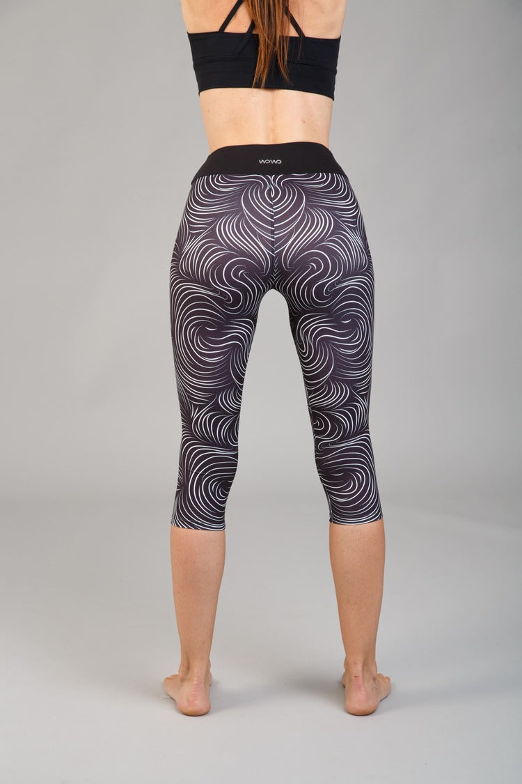 Női capri leggings, tejselyem – 344