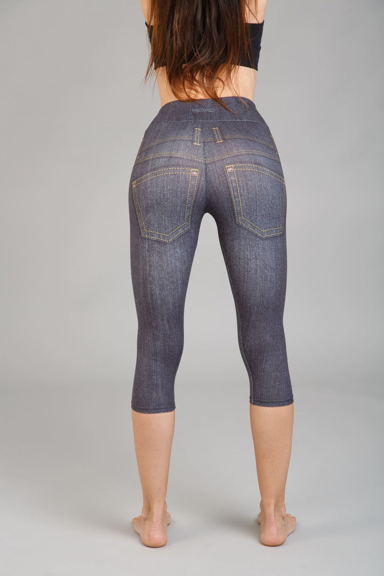 Női capri leggings, tejselyem – 345