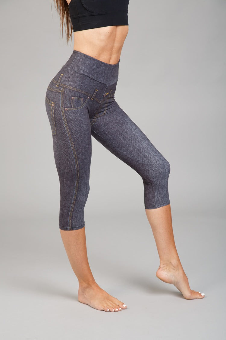 Női capri leggings, tejselyem – 345