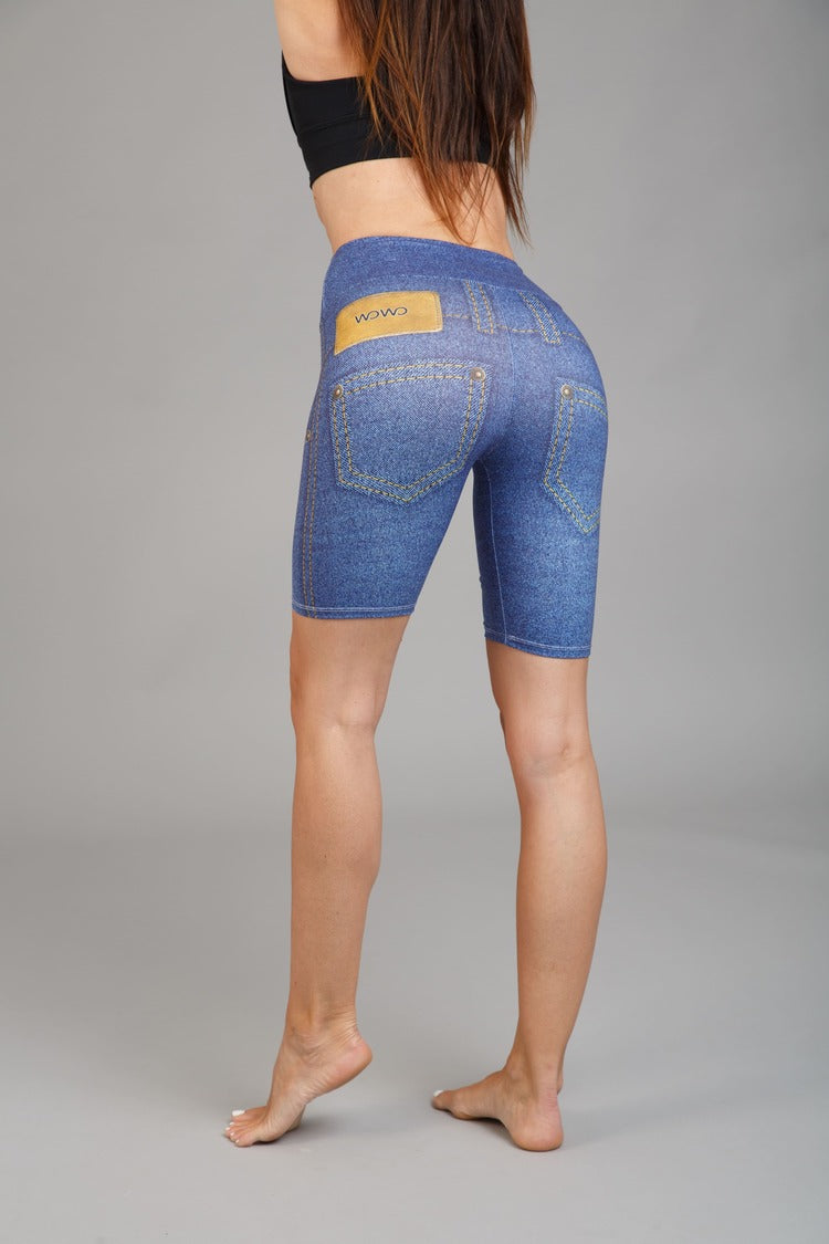 Női bermuda leggings, tejselyem – 428