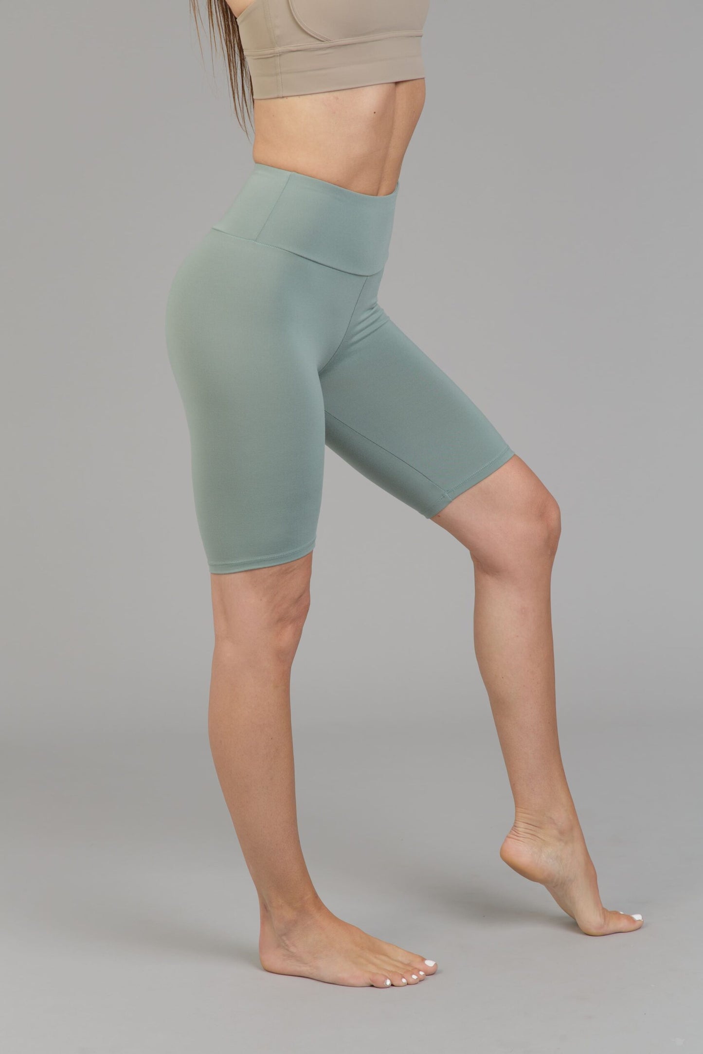 Női bermuda leggings, tejselyem - 412