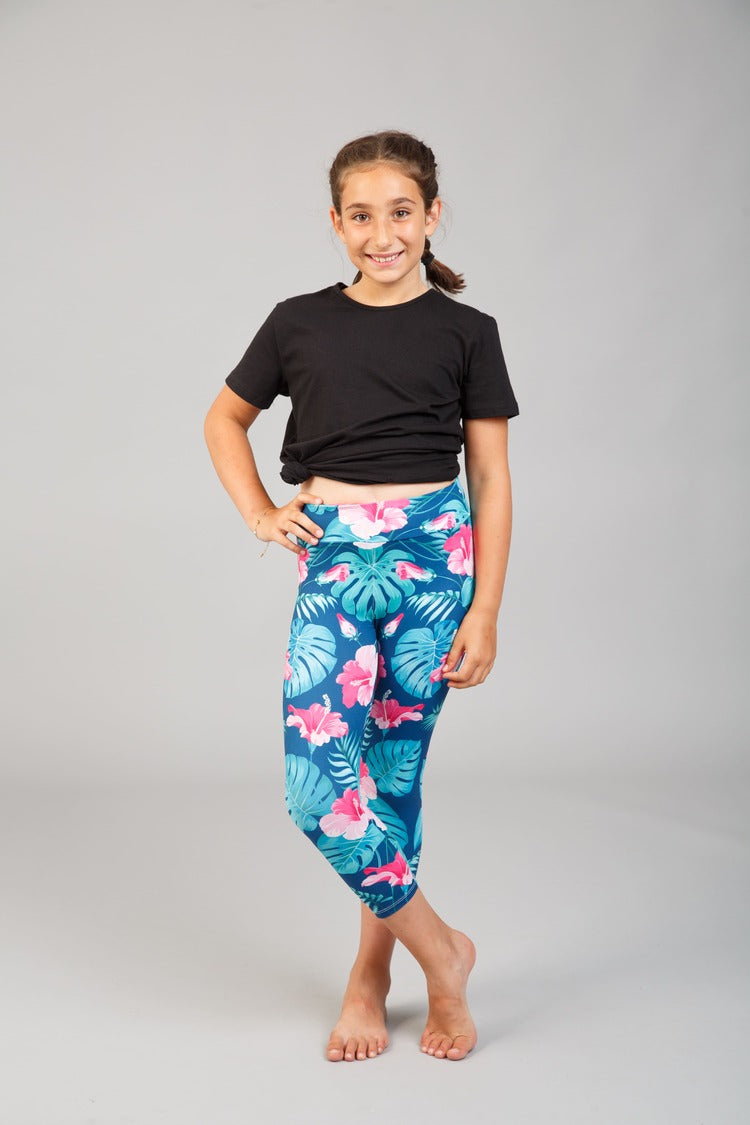 Gyerek capri leggings, tejselyem - 897