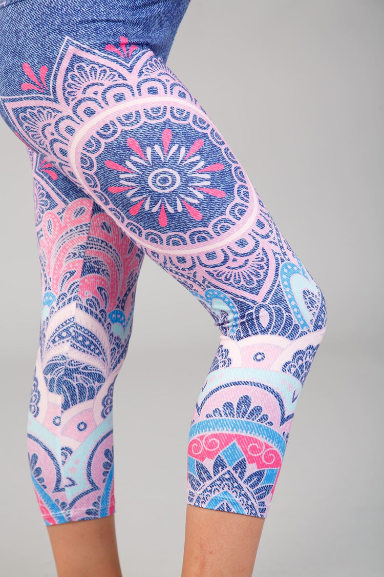 Gyerek capri leggings, tejselyem -  899