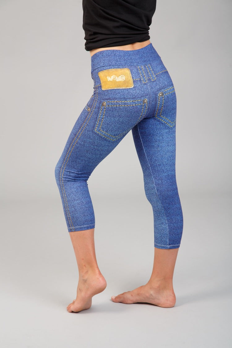 Gyerek capri leggings, tejselyem -  900