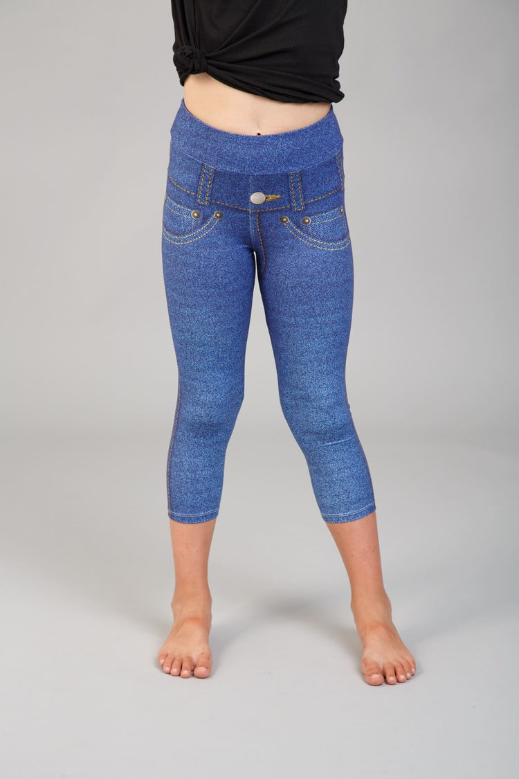 Gyerek capri leggings, tejselyem -  900