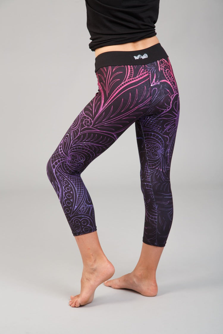 Gyerek capri leggings, tejselyem -  903