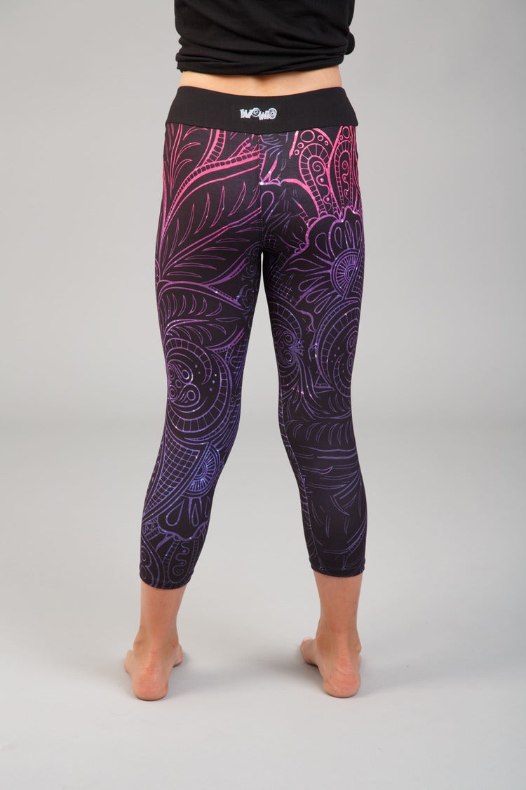 Gyerek capri leggings, tejselyem -  903