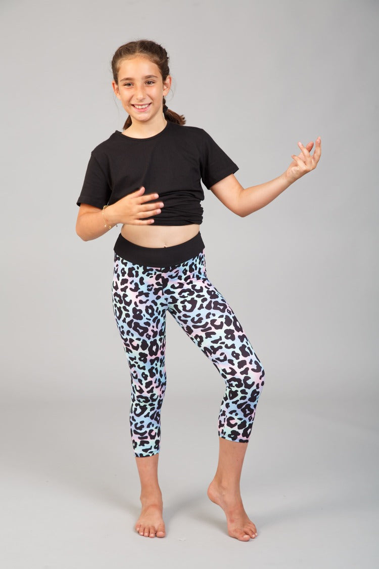 Gyerek capri leggings, tejselyem - 904